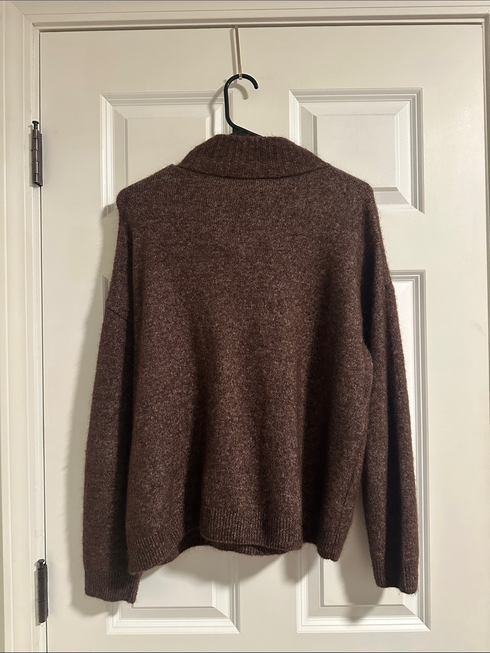 NWOT Sézane Tobias Half Zip Sweater in Dark Chocolate size M - Picture 11 of 13